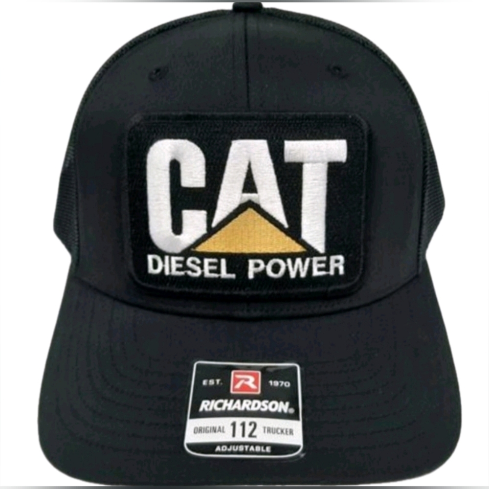 Retro Vintage Style Richardson 112 Trucker CAT Diesel Power Patch Tractor Hat - Picture 3 of 10